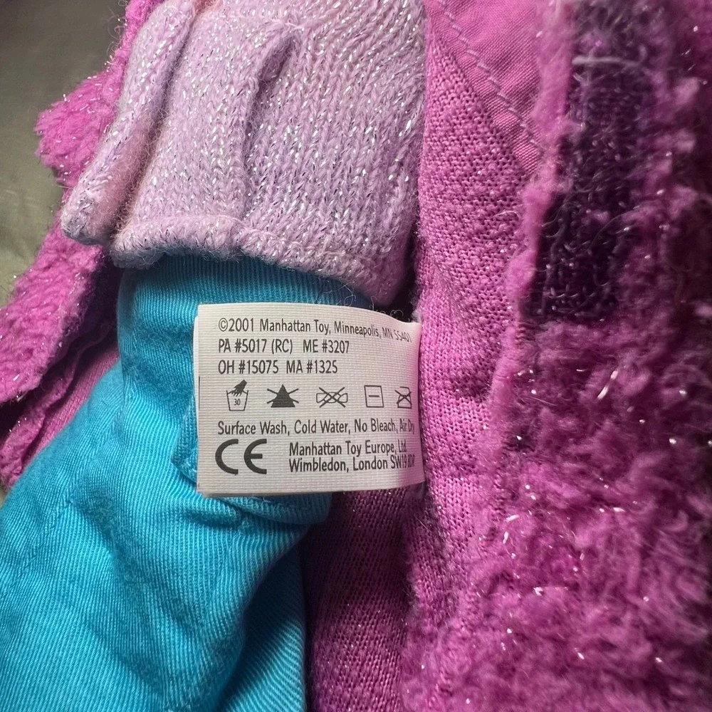 Manhattan Toy Groovy Girls Plush Doll 2001 Y2K Pink Fuzzy‎ Coat 13 inch Vintage